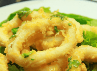 Recetas fáciles de mariscos: RABAS A LA VINAGRETA DE ESTRAGÓN