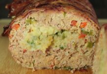 Receta de ROLLO DE CARNE CON TOCINO