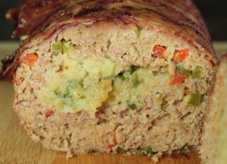 Receta de ROLLO DE CARNE CON TOCINO