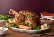 Pavo asado relleno, receta para las fiestas