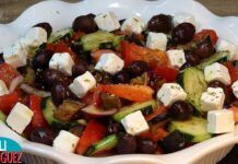 Ensalada de berenjenas cocidas