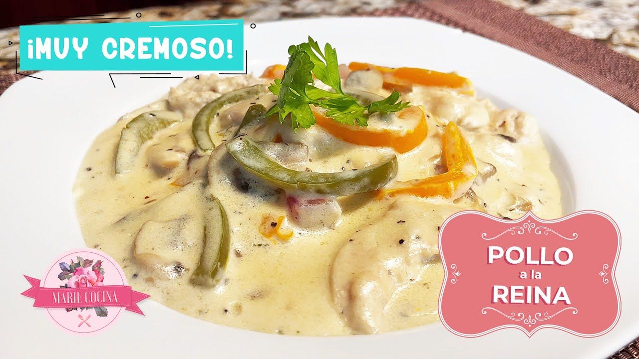 Pollo a la Reina Súper Cremoso 👑 Guía Completa para Preparar esta Delicia